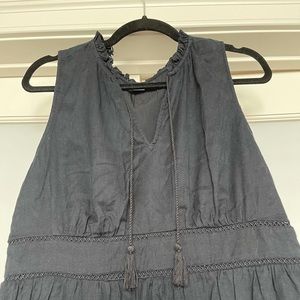 Old Navy black midi dress - L